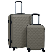 Kofferset 2-delig ABS antraciet 55x36x22 cm 76x48x28 cm