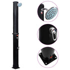 Outdoor solar shower with shower head and tap 40 L
