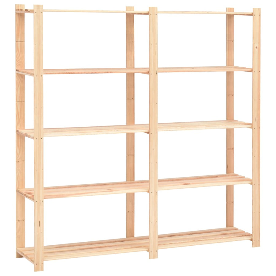 Opbergrekken 5-Laags St 70X38X70 Cm Grenenhout 500 Kg 2