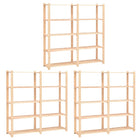 Opbergrekken 3 stuks 170x38x170 cm grenenhout