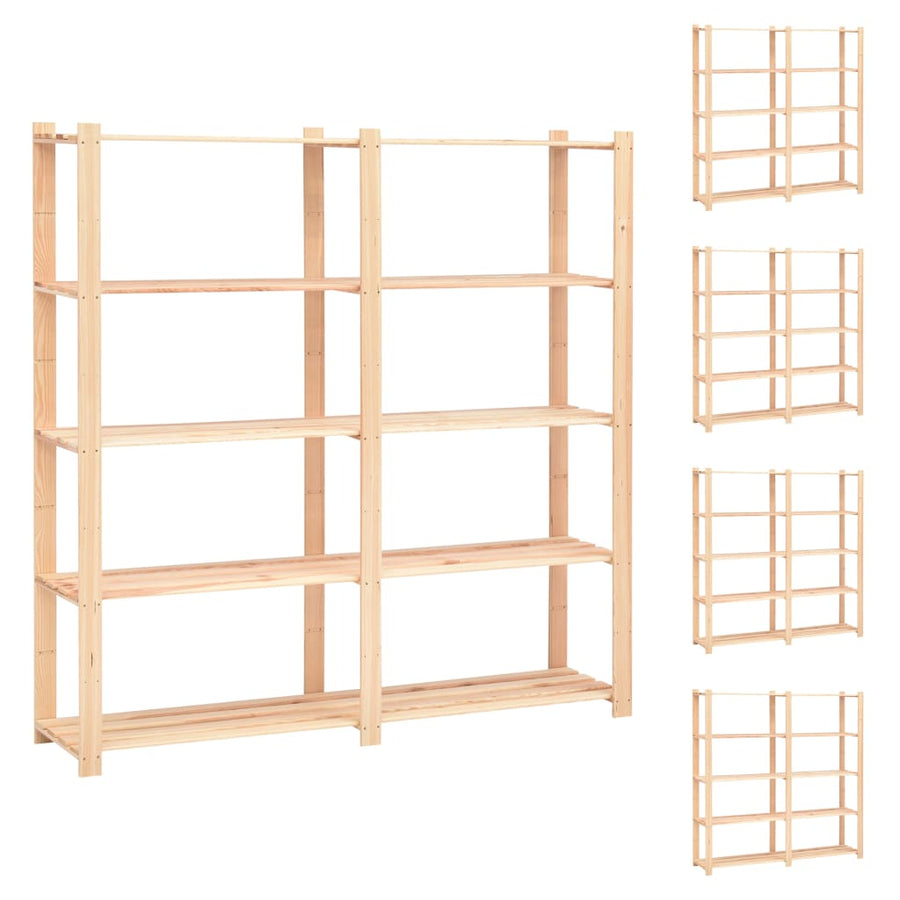Opbergrekken -Laags St 70X38X70 Cm Grenenhout 00 Kg 5