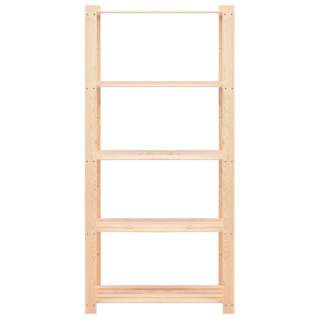 Opbergrekken 5-Laags St 80X8X70 Cm Grenenhout 250 Kg 3