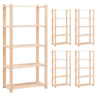 Opbergrek 80x38x170 cm grenenhout 250 kg wandmontage