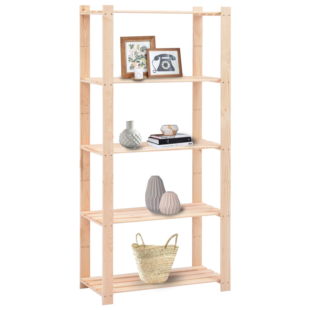 Opbergrekken -Laags St 80X38X70 Cm Grenenhout 20 Kg 5