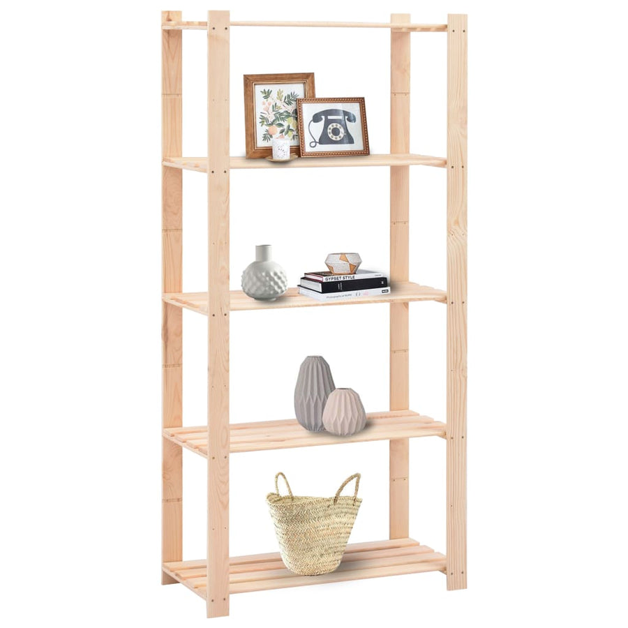 Opbergrekken -Laags St 80X38X70 Cm Grenenhout 20 Kg 5