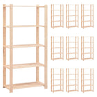 Opbergrek grenenhout 80x38x170 cm 5-laags 250 kg
