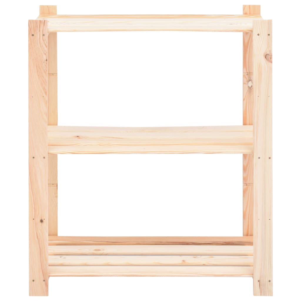 Opbergrekken 3-Laags St 80X38X90 Cm Massief Grenenhout 50 Kg 2