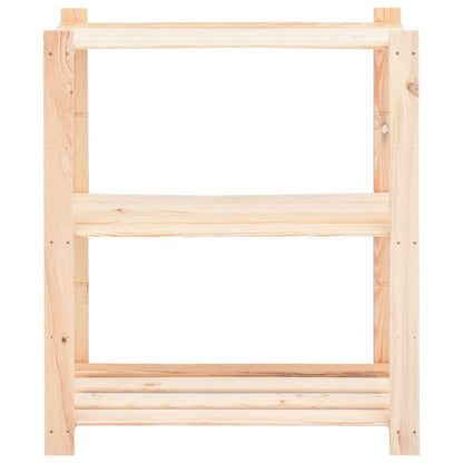 Opbergrekken 3-Laags St 80X38X90 Cm Massief Grenenhout 50 Kg 2