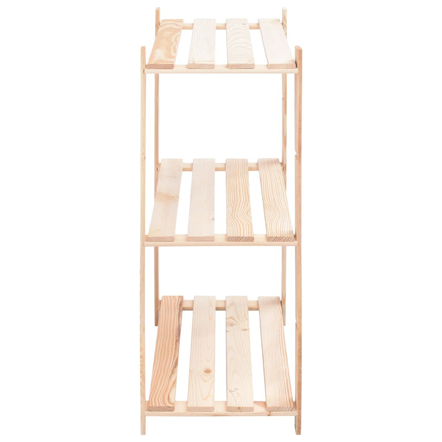 Opbergrekken 3-Laags St 80X38X90 Cm Massief Grenenhout 50 Kg 2