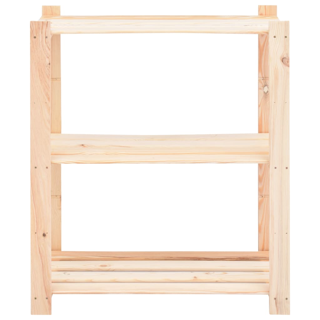 Opbergrekken -Laags St 80X8X90 Cm Massief Grenenhout 50 Kg 3