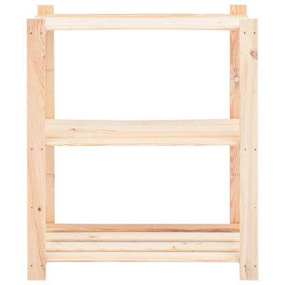 Opbergrekken -Laags St 80X8X90 Cm Massief Grenenhout 50 Kg 3