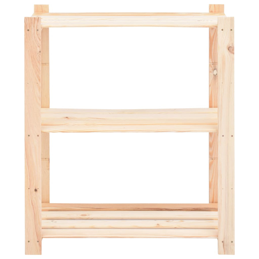 Opbergrekken -Laags St 80X8X90 Cm Massief Grenenhout 50 Kg 3