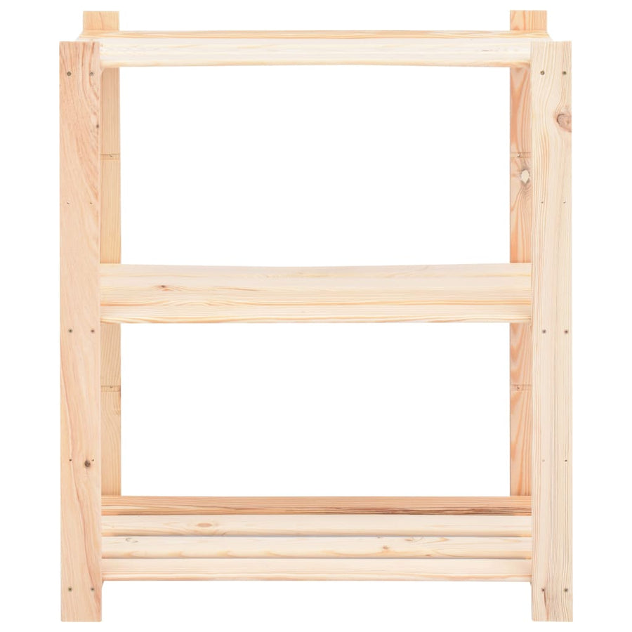 Opbergrekken 3-Laags 0 St 80X38X90 Cm Grenenhout 50 Kg 10