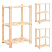 Opbergrekken -Laags St 60X8X90 Cm Massief Grenenhout 50 Kg 3