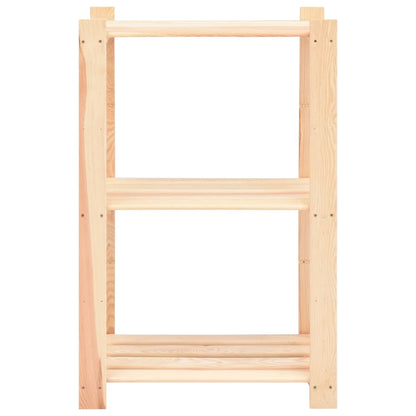 Opbergrekken 3-Laags St 60X38X90 Cm Massief Grenenhout 0 Kg 5
