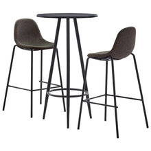 -Delige Barset Stof 3 Donkergrijs