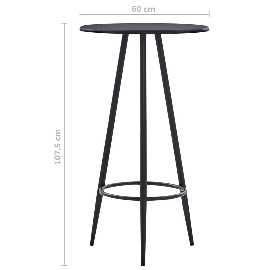 -Delige Barset Stof 3 Donkergrijs