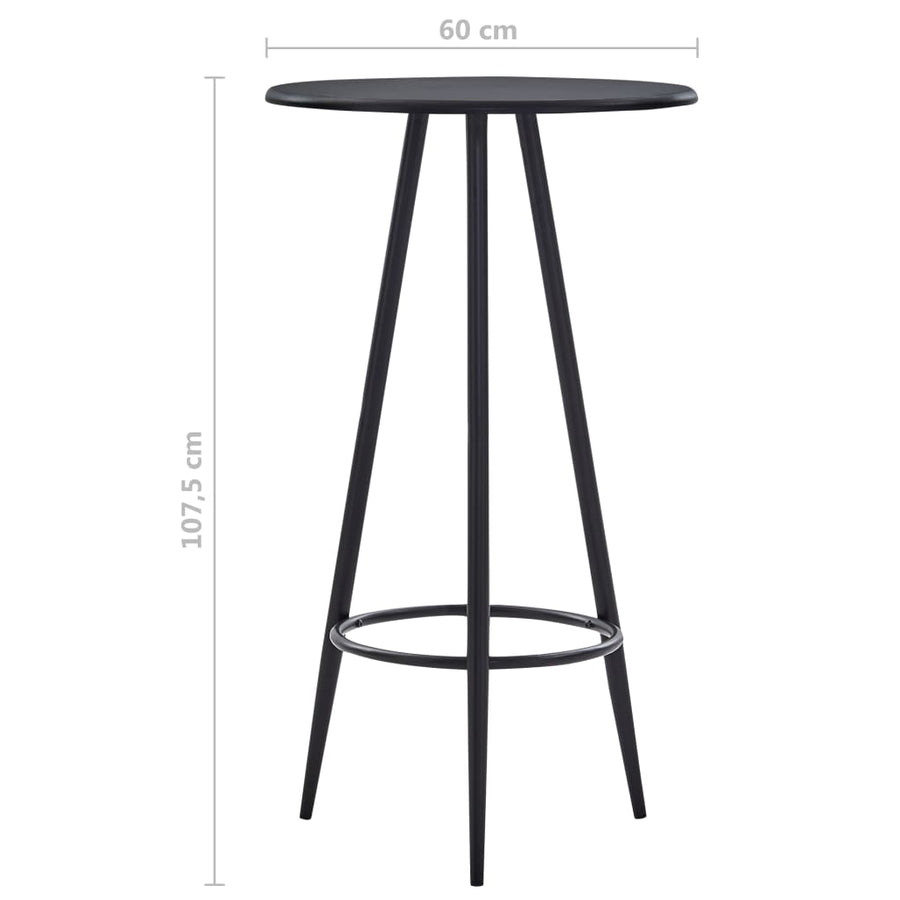 -Delige Barset Stof 5 Donkergrijs