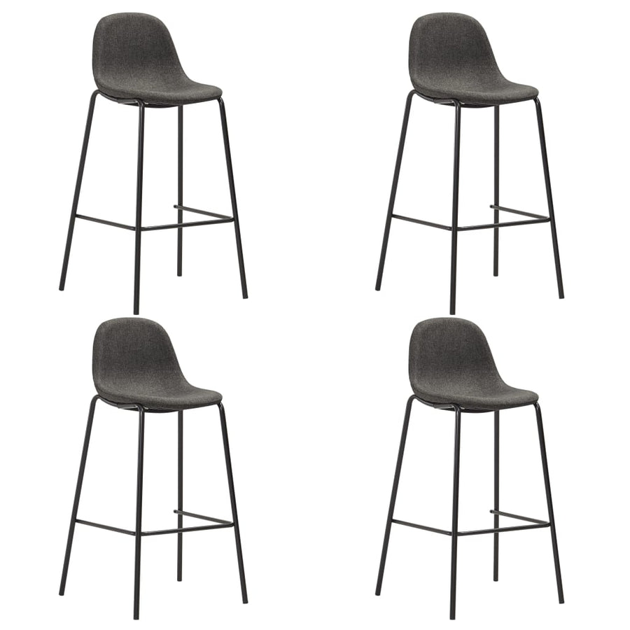 -Delige Barset Stof 5 Donkergrijs