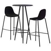 3-piece Bar Set, black fabric