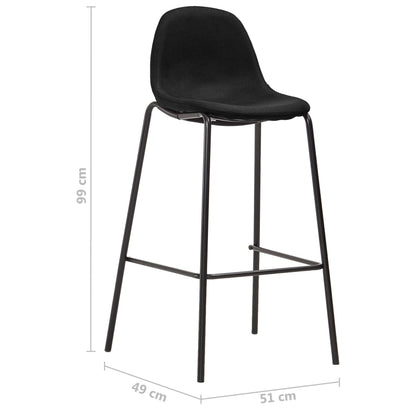 -Delige Barset Stof 5 Zwart