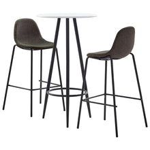 -Delige Barset Stof 3 Donkergrijs