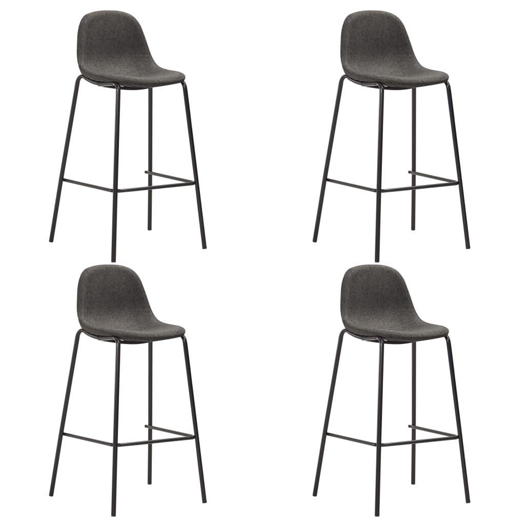 -Delige Barset Stof 5 Donkergrijs