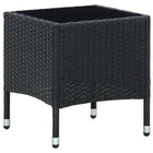 Tuintafel 40X40X45 Cm Poly Rattan Zwart