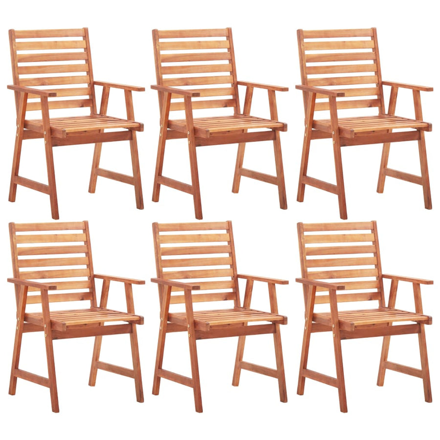 Tuinstoelen Massief Acaciahout 6 Bruin