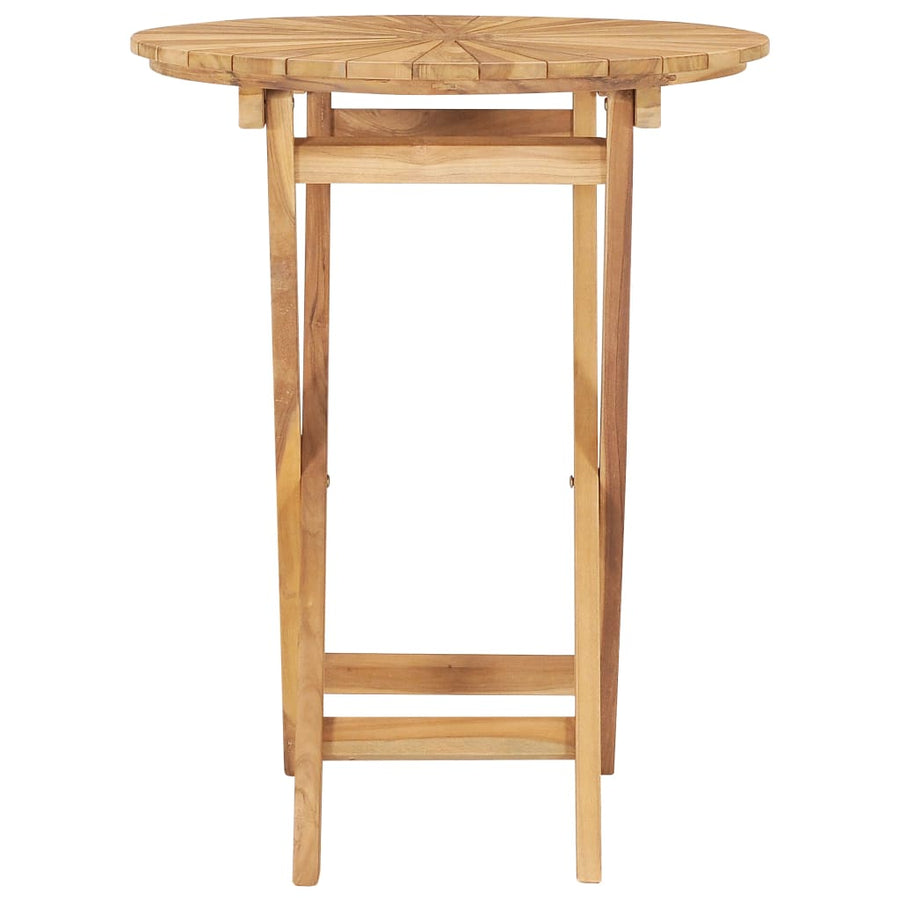 Tuintafel Inklapbaar Ø60 Cm Massief Teakhout Ø 60 x 75 cm