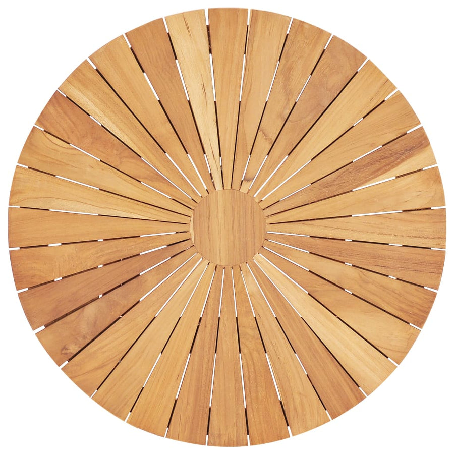 Tuintafel Inklapbaar Ø60 Cm Massief Teakhout Ø 60 x 75 cm