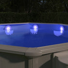 Submersible floating LED pool light with remote control, white