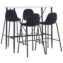 -Delige Barset Stof Zwart