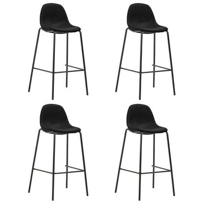 -Delige Barset Stof Zwart