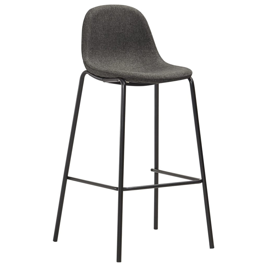 -Delige Barset Stof Donkergrijs