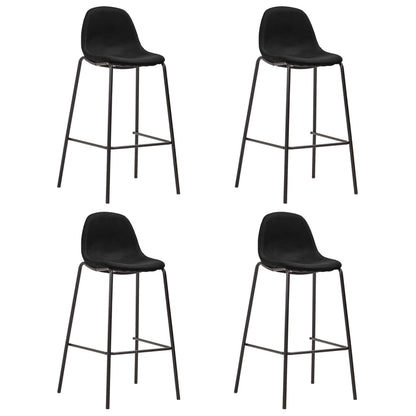 -Delige Barset Stof Zwart