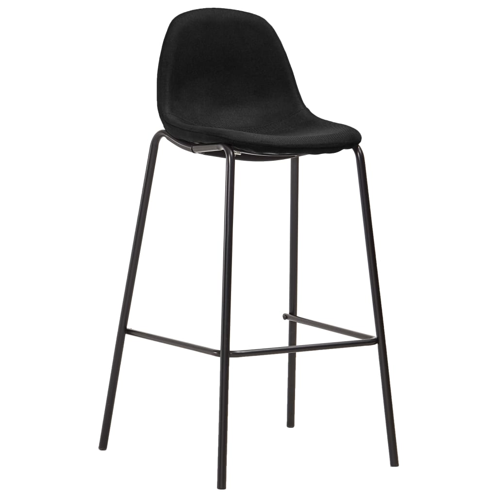 -Delige Barset Stof Zwart