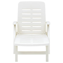 Ligbed Inklapbaar Kunststof Wit