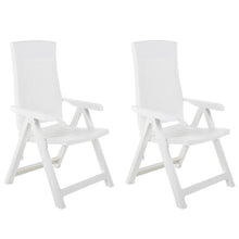 Tuinstoelen Verstelbaar Kunststof Wit