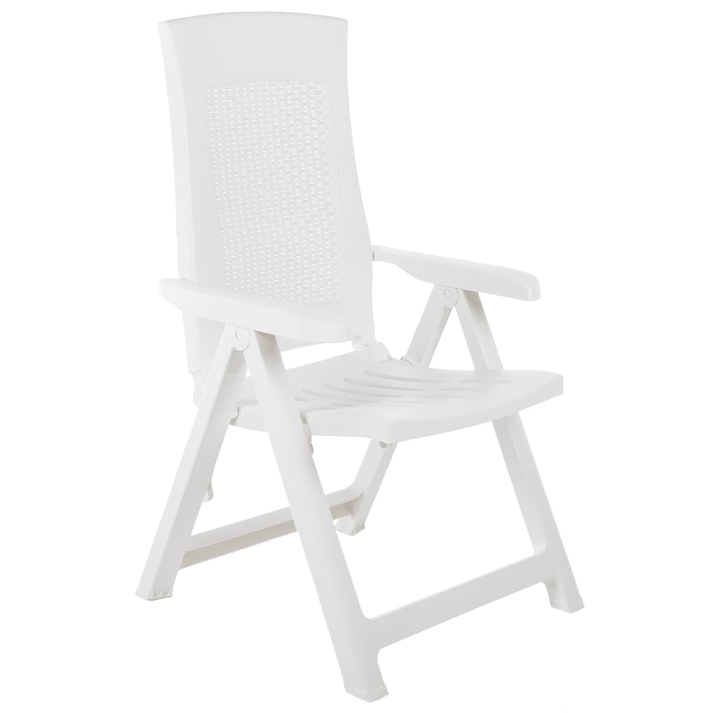 Tuinstoelen Verstelbaar Kunststof Wit