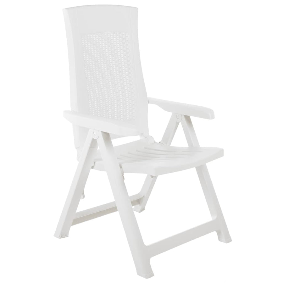 Tuinstoelen Verstelbaar Kunststof Wit