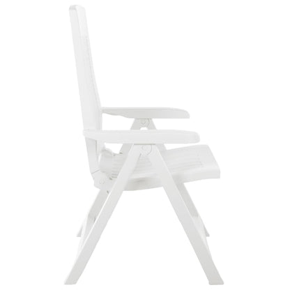Tuinstoelen Verstelbaar Kunststof Wit