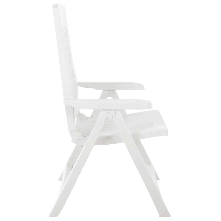 Tuinstoelen Verstelbaar Kunststof Wit