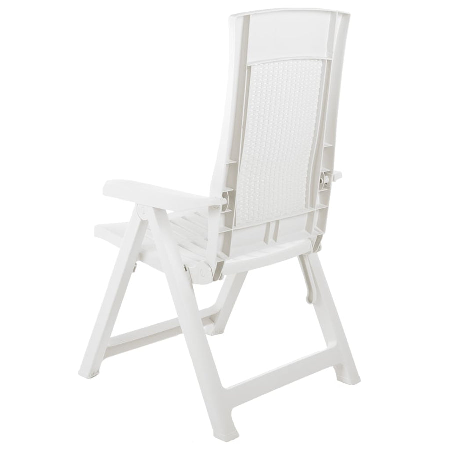 Tuinstoelen Verstelbaar Kunststof Wit