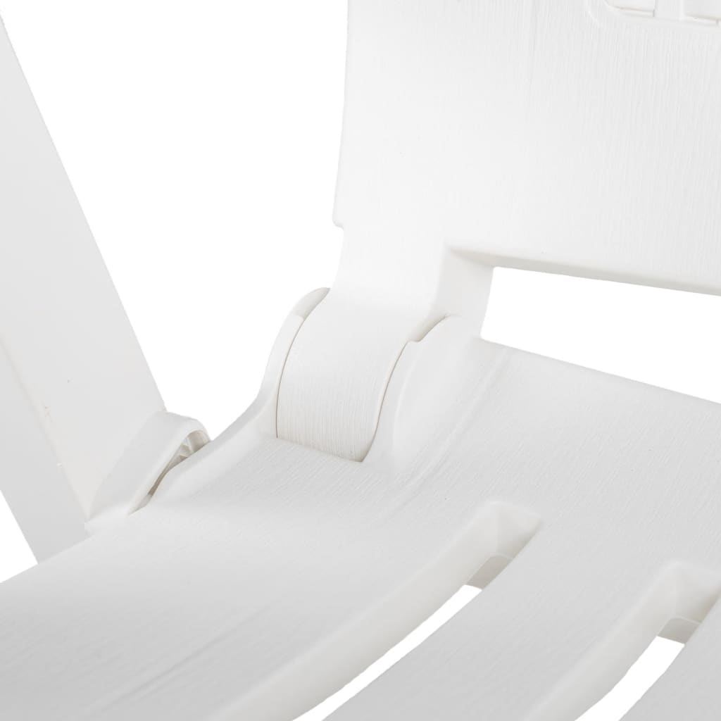 Tuinstoelen Verstelbaar Kunststof Wit