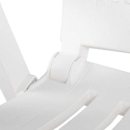 Tuinstoelen Verstelbaar Kunststof Wit