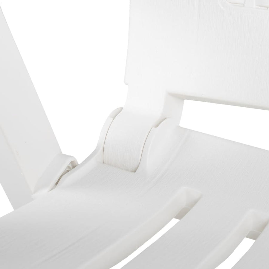 Tuinstoelen Verstelbaar Kunststof Wit