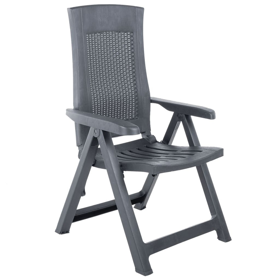 Tuinstoelen Verstelbaar Kunststof Kleurig Antraciet