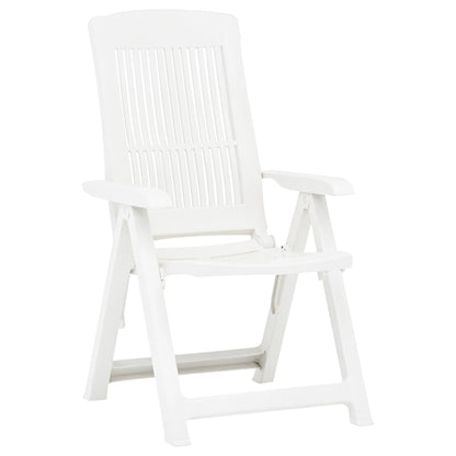Tuinstoelen Verstelbaar Kunststof Wit