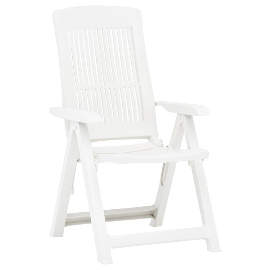 Tuinstoelen Verstelbaar Kunststof Wit